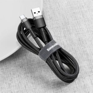 BASEUS kabelis USB Cafule į Type C 3A CATKLF-AG 0,5M Gray-Black - Image 4