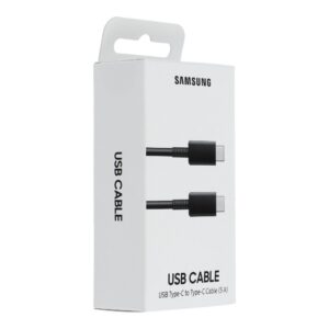 SAMSUNG originalus kabelis Type C į Type C 5A EP-DN975BBEGWW 1 m juodos spalvos blister pakuotė
