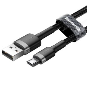 BASEUS kabelis USB A į Micro USB 2,4A Cafule CAMKLF-HG1 3 m black gray - Image 4