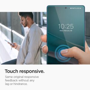 Spigen apsauginis stiklas GLAS.TR"EZ FIT" HD 2-pack skirtas Samsung Galaxy S25 Ultra transparent - Image 3