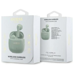 GUESS belaidės ausinės bluetooth TWS GUTWSJ14ESGN (Printed Classic Logo) green - Image 4