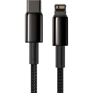 BASEUS kabelis Type C į Lightning PD 20W Tungsten Gold CATLWJ-01 2 m juodos spalvos - Image 2