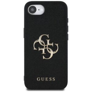 GUESS dėklas skirtas Apple iPhone 16e (SE 4 2025) GUHCPSE4PGT4MBK (PU Grained Big 4G and Classic) juodos spalvos - Image 3