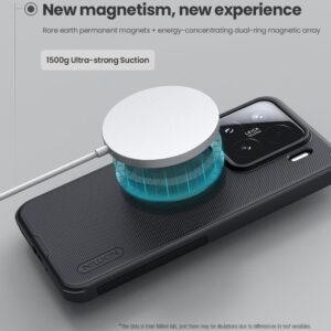Nillkin Super Frosted PRO Magnetic Back dėklas skirtas Xiaomi 15 juodos spalvos - Image 2