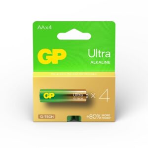 Elementai GP ULTRA ALKALINE AA/LR06, 1,5V, 4 vnt. - Image 1