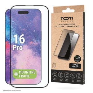 Telefono apsauginis stiklas Toti Premium iPhone 16 Pro, 9H