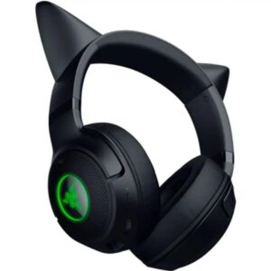 AUSINĖS RAZER KRAKEN V2 KITTY BT JUODOS - Image 3