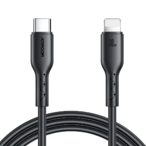 Joyroom Flash-Charge Series SA26-CL3 USB-C / Lightning cable 30W 1m - juodos spalvos - Image 1