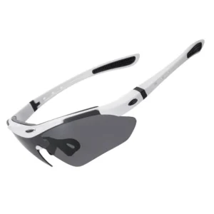 Rockbros 10142 photochromic UV400 dviratininko akiniai - baltos spalvos