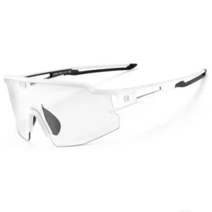 Rockbros 10172 photochromic UV400 dviratininko akiniai - baltos spalvos
