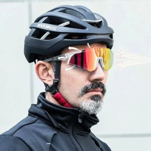 Rockbros SP291 photochromic UV400 dviratininko akiniai - baltos spalvos - Image 5