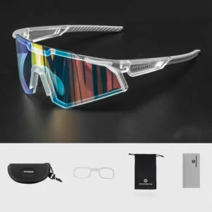 Rockbros SP291 photochromic UV400 dviratininko akiniai - baltos spalvos - Image 7