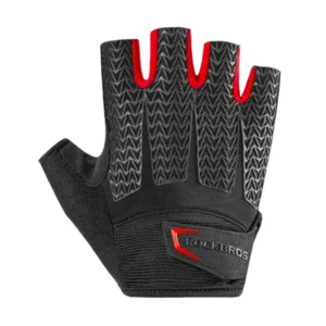 Rockbros S169BR S dviratininko pirštinės su geliu - juodos spalvos ir raudonos spalvos
