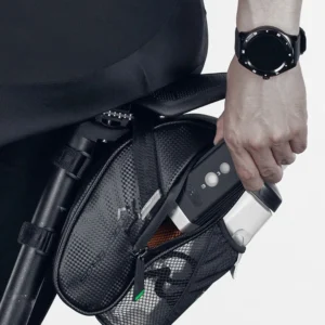 Rockbros C7-1 waterproof dviračio krepšys with saddle mounting 1.5l - juodos spalvos - Image 7
