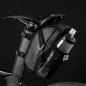 Rockbros C7-1 waterproof dviračio krepšys with saddle mounting 1.5l - juodos spalvos - Image 8