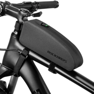 Rockbros AS-019-1 bicycle frame bag waterproof 1.6 l - juodos spalvos