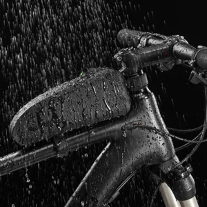 Rockbros AS-019-1 bicycle frame bag waterproof 1.6 l - juodos spalvos - Image 8