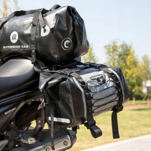 Rockbros AS-010BGR motorcycle bag, waterproof - pilkos spalvos - Image 6