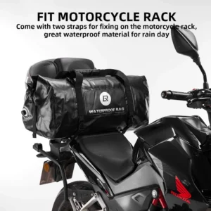 Rockbros AS-005BK waterproof motorcycle bag - juodos spalvos - Image 4