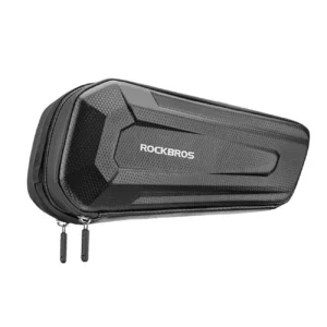 Rockbros B66 waterproof dviračio krepšys for frame - juodos spalvos