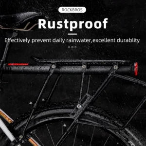 Rockbros 33210004001 bicycle rack with shelf - juodos spalvos - Image 4