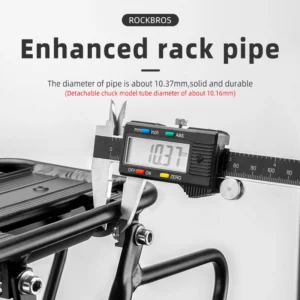 Rockbros 33210004001 bicycle rack with shelf - juodos spalvos - Image 5