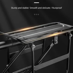 Rockbros 33210004001 bicycle rack with shelf - juodos spalvos - Image 8