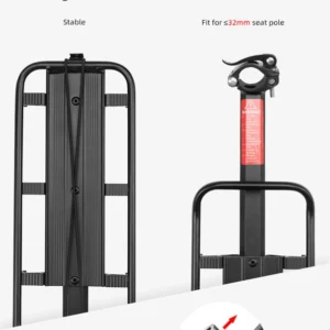 Rockbros 33210004001 bicycle rack with shelf - juodos spalvos - Image 9