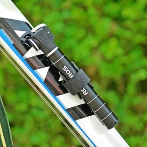 Rockbros JG-1040B bicycle pompa small - juodos spalvos - Image 5