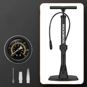 Rockbros 42510001001 floor bicycle pompa - juodos spalvos - Image 3