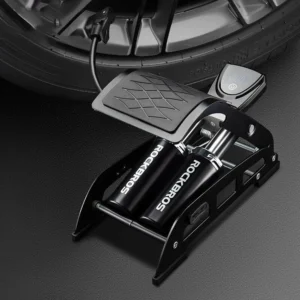 Rockbros 42430001001 foot pompa with display - juodos spalvos - Image 6