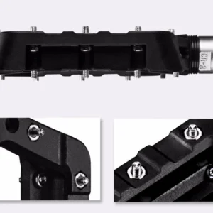Rockbros 2017-12CBK Nylon Bicycle Pedal Set - juodos spalvos - Image 8