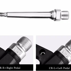 Rockbros 2017-12CBK Nylon Bicycle Pedal Set - juodos spalvos - Image 9