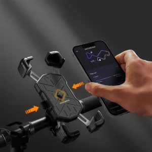 Rockbros 25210030001 Bike Phone Holder for Handlebars - juodos spalvos - Image 2