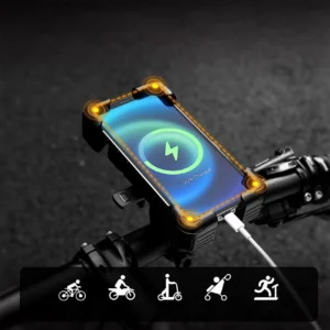 Rockbros 25210030001 Bike Phone Holder for Handlebars - juodos spalvos - Image 3