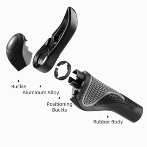 Rockbros BT1007B Bicycle Holder Set with Horns - juodos spalvos - Image 4