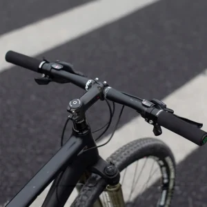 Rockbros GMBT1001BK bicycle grips made of silicone foam - juodos spalvos - Image 4