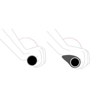 Rockbros BT1802GR bicycle grips - pilkos spalvos - Image 3