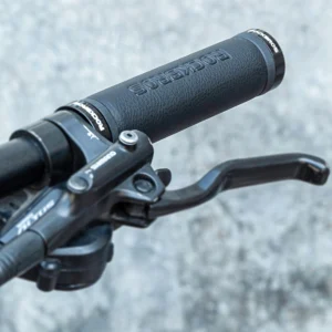 Rockbros 40210003001 microfiber bicycle handlebar grips - juodos spalvos - Image 3
