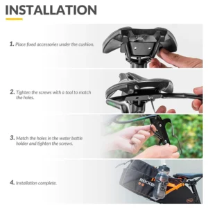 Rockbros Multifunctional Bracket 31210013001 Saddle Bag Stabilizer - juodos spalvos - Image 6