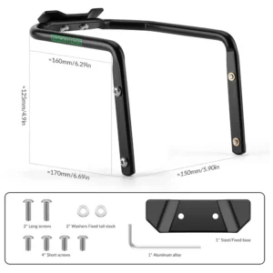 Rockbros Multifunctional Bracket 31210013001 Saddle Bag Stabilizer - juodos spalvos - Image 7