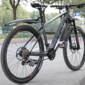 Rockbros DNB8001 mudguard with red LED light - juodos spalvos - Image 7