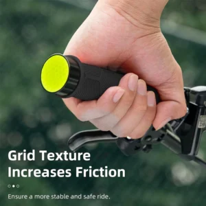 Rockbros 40720007001 bicycle grips with reflector - juodos spalvos - Image 3