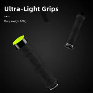 Rockbros 40720007001 bicycle grips with reflector - juodos spalvos - Image 4