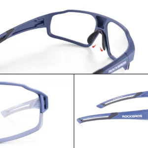 Rockbros SP216BL photochromic UV400 dviratininko akiniai - mėlynos spalvos - Image 4
