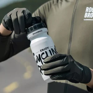 Rockbros 16110006003 shock-absorbing dviratininko pirštinės dydis L - žalios spalvos ir juodos spalvos - Image 6