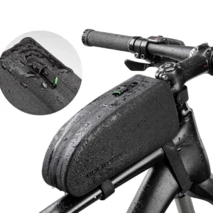 Rockbros AS-019 bicycle frame bag waterproof 1.5 l - juodos spalvos - Image 6