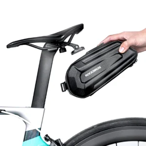 Rockbros B69 bicycle saddle bag 1.8l with easy release system - juodos spalvos - Image 5
