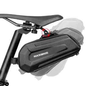 Rockbros B69 bicycle saddle bag 1.8l with easy release system - juodos spalvos - Image 6