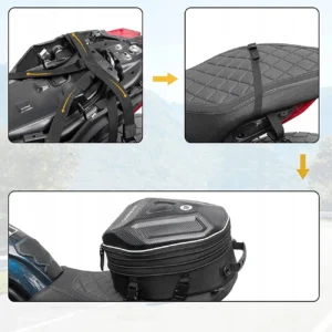 Rockbros 30140026001 motorcycle tank bag 35 l - juodos spalvos - Image 9